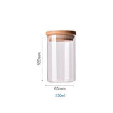 Glass Jars With Wooden Lid