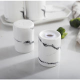 White Ceramic Salt And Pepper Shakers